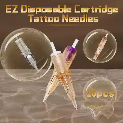 EZ Tattoo Cartridge Needles RL RS MC M1 Tattoo Needles Safety Membrane for Tattoo Cartridge Machines