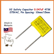 X2 Safety Capacitor Kapasitor 0.047uF 473K TENTA