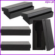 5 Pcs Rectangle Watch Boxes Single Display Case Watchbox 14.30X6.30X3.00CM Black sijicc