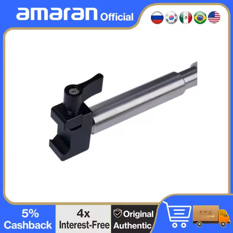 Aputure Baby Pin Adapter to NATO Rail Clamp,Compatible with Amaran T2c T4c Tube Lights