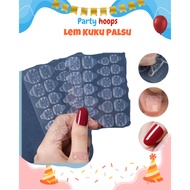 Nail Glue Stickers 24 pcs False Nail Glue Gel Nail Double Tape Silicone 1 SET FALSE Nail STICKERS 24