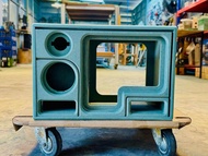 ตู้ลำโพงบลูทูแบนพลาส6.5นิ้วMonoไม้HMRงานตัดด้วยเครื่องcnc