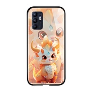 เคสโทรศัพท์สำหรับ OPPO Reno 6 Reno 6 5G OPPO Reno 6 Z Reno 6Z 5G เคส OPPO Reno Ace Opporeno6 Opporeno6z ลายการ์ตูนเคสกระจกเทมเปอร์สัญลักษณ์สัตว์