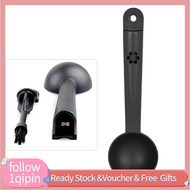 1qipin.my Coffee Scoop  Plastic Hand Drip Bean Powder 10g/8g Measuring Spoon With a Brush