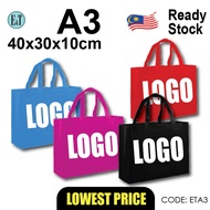 【SIAP PRINT】 A3 Non Woven Bag A4 Shopping Bag, Tote Bag (ETA3) / E&T
