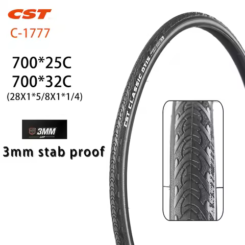 CST 700C Road Bike Tire 700*25C C1777 E-bike Parts 700*32C Low resistance 3mm stab proof reflective 