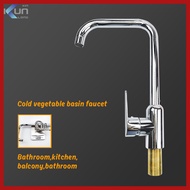 Xinkunlong KL-T02-18C  Hot and Cold Kitchen Sink Faucet Figure 7 Shape Household SUS Electroplating 