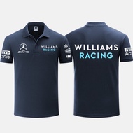 New F1 Racing Suit + F1 Williams Racing Jersey + Summer Unisex Short Sleeve POLO Shirt\