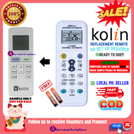 Remote for KOLIN AIRCON Remote Universal for KOLIN AIRCON WINDOW TYPE AC Remote NON-INVERTER or FULL