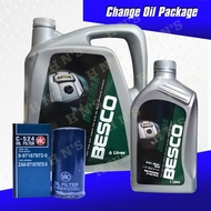 BESCO Duramax Genuine Isuzu Engine Oil 10W-30 Oil Change Package for Isuzu Alterra 3.0 / D-Max 3.0 D