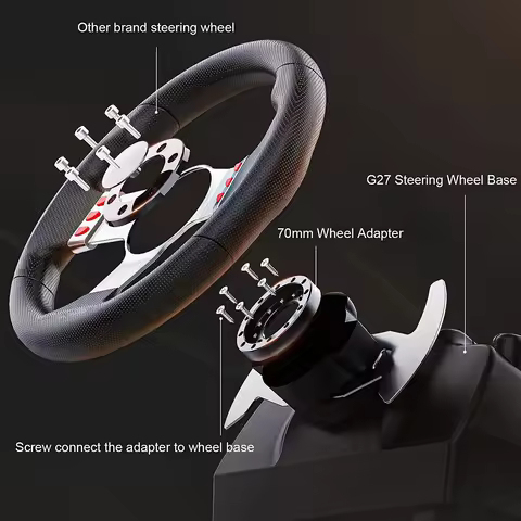 70mm Steering Wheel Adapter Plate for Logitech G25 G27 G29 G920 Compatible with Sparco Steering Whee