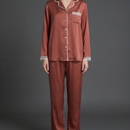 Basic Cinnamon - Premium Satin Pyjamas by Pyjamas Party (Basic Cinnamon - Baju Tidur Satin Premium o