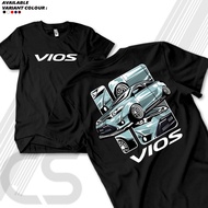 Toyota Vios Car T-Shirt Cyan Color