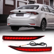 LED Rear Bumper Reflector Light For Toyota Corolla Altis 2019 2020 2021 2022 Warn Brake Dynamic Turn