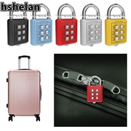 HSHELAN 6 Digit Button Password Lock Metal Travel Portable Backpack Zipper Lock