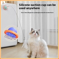 Cat teaser stick/UFO cat teaser stick/suction cup feather bell long rod bite resistant cat teaser st