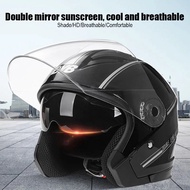 Men Motorcycle half Helmets Dual Lens Scooter Motor racing Helmet Casco vespa village Riding capacity summer motocross Helmets