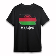 Men'S Cotton Soft T-Shirt Malawi Rising Sun Art Tee Plus  Short Sleeve Black
