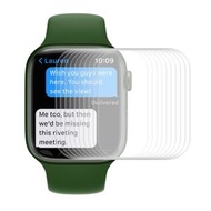 全城熱賣 - 10片裝 適用於 Apple Watch Series 7 41mm ENKAY Hat-Prince 3D全屏PET曲面熱彎高清屏幕保護膜（透明）