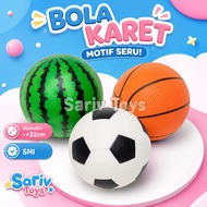 WATERMELON MOTIF RUBBER BALL TOY BASKETBALL SOCCER BALL