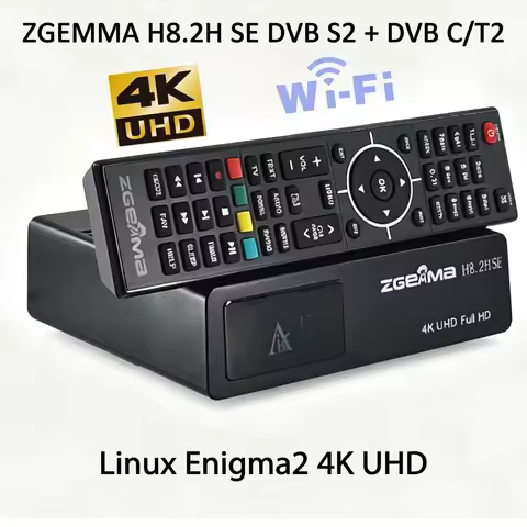 New Arrival 4K UHD Enigma2 Linux Satellite TV Decoder ZGEMMA H8.2H SE DVB S2 + DVB C/T2 Satellite + 