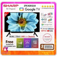 【FREE LIVE CHANNELS APP】Sharp AQUOS 42 Inch Full HD Google TV - 2TC42EG1X
