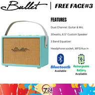 Bullet Amplification Bullet Free Face 3 30-watt Acoustic Guitar Amp Guitar Amplifier Blue 724ROCKS