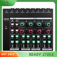 [In Stock] -LQ04 4-Channel Mixer 4-Channel Headphone Amplifier Sound Card Mixer Recording Interface 