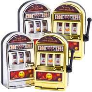 BigOtters 4PCS Mini Slot Machine Toys, Funny Toy Mini Lucky Slot Machine Bank for Birthday Cake Deco