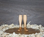 娃娃靴的木制鞋楦