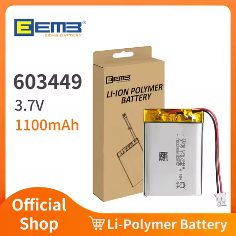 EEMB 1~10PCS Lithium Polymer Battery 3.7V 603449 Rechargeable 1100mah Lipo Batteries LP603449 603450