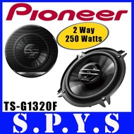 Pioneer TS-G1320F Car Speakers. 2 Way. 250 Watts. 13 cm. Consists of 1 pair of speakers. 88 dB Sensitivity. Original Pioneer Stock.