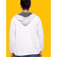 Murah BANGET. Jaket Hoodie Pria Nevada Putih .,.,.,..,
