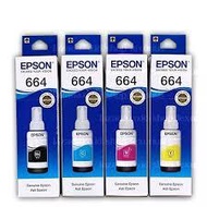 Epson T664 Refill Ink Bottle Black/Cyan/Magenta/Yellow