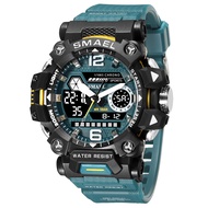 SMAEL Dual Display Men Watches Waterproof Sports Watch Military Man Alarm Stopwatch Quartz Wristwatc