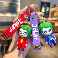 Halloween American Joker Batman Keychain Doll Soft Rubber Car Pendant Christmas Gift Gift Wholesale 