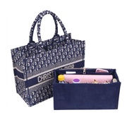 Purse Insert Organizer for dior book tote Large Bag Insert Premium Purse Felt Insert Multiple Pocket