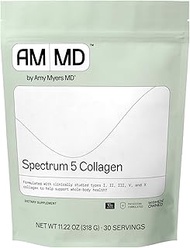Amy Myers MD Spectrum 5 Peptides Powder Multi Protein Powder Type I, Ii, Iii, V, X Proprietary Blend