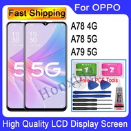Original For OPPO A78 4G 5G A79 5G LCD Display Touch Screen Replacement