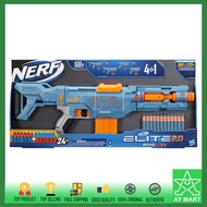 Nerf Elite 2.0 Echo CS-10 4 In 1 Blaster Toy Gun & Slingshot Sport Play for Kids Upgrade Version