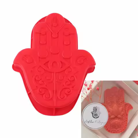 3D Big Hand of Fatima Eye of God Silicone Mold Bakeware Diy Chocolate Bakery Baking Tray Non-stick D