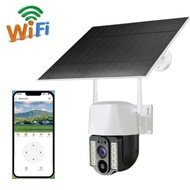 SOLAR CCTV กล้องวงจร โซล่า กล้องวงจรปิด โซล่าเซลล์ wifi V380 Pro กล้องวงจรปิดใส่ซิม 12MP พลังงานแสงอ