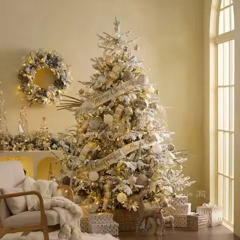 Christmas Tree Encryption Christmas Decoration 2025 New 2.4 Meters Large Christmas Tree Villa Shoppi