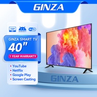 GINZA smart tv 40 inches sale&amp;40 inch led tv flat screen tv 40 inches Full HD on sale Android television ultra-slim