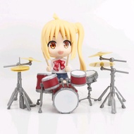 bocchi the rock with their musical instrumental chibi size figure