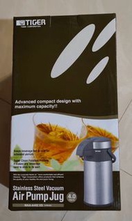 TIGER虎牌 氣壓式不鏽鋼真空保溫壺 4.0L(MAA-A402)