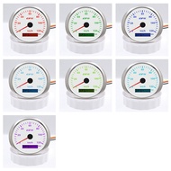 85มม. 7สี Backlight Digital LCD Speed Gauge Meter 120 KM/H กันน้ำ G-P-S Speedometer Gauge G/p/s เสาอ