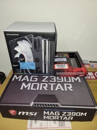 Intel i5 9600k+MSI Z390M Mortar+金士頓 DDR4-3200 8G×2+快睿H7塔散