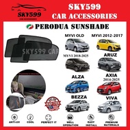 (Magnetic)Perodua Myvi Ativa Axia Bezza Alza Viva Aruz Kancil Kelisa Kenari Epic Sunshade