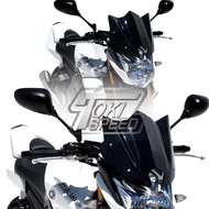 Motorcycle Black Windshield Windscreen Aluminum Kit Deflector Fairing Cove Fits For YAMAHA FZ 8 FZ8 